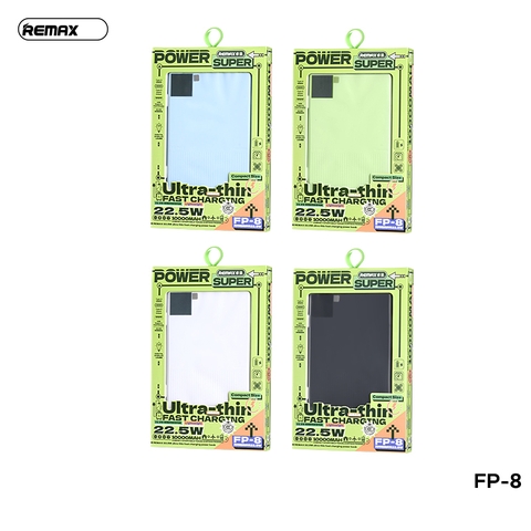 Pin sạc dự phòng REMAX FP-8 10.000 sạc nhanh 22.5w+QC3.0 mẫu nhỏ gọn [BH 1 Năm]