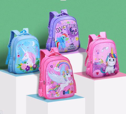 Ba lô đi học họa tiết hoạt hình cho bé