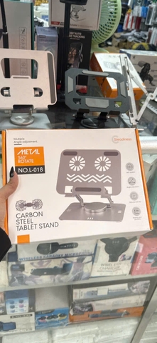 Giá đỡ máy tính bảng Laptop L018 size đại 26cm kèm quạt tản nhiệt xoay 360 độ