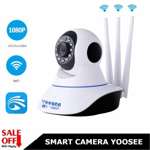 Camera IP wifi 3 râu Yoosee 1080P (hộp xanh lá, có cổng LAN) ONVIF P2P HD [BH 1 năm] / pktn sale