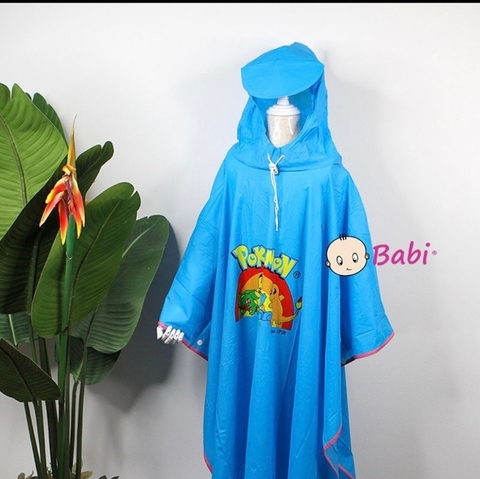 Áo mưa cánh dơi trẻ em size 9 Pokemon cho bé / pktn sale