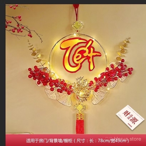 Dây treo tường chữ TẾT/ PHÚC/ LỘC/ THỌ có led - mẫu ngẫu nhiên [BH: NONE]