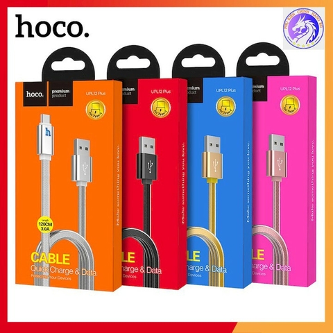 Cáp sạc nhanh 2.4A Hoco UPL12 USB ra Iphone cáp dài 1m2 Có Đèn Led Báo Pin Đầy tự ngắt chính hãng [BH 1 Năm]