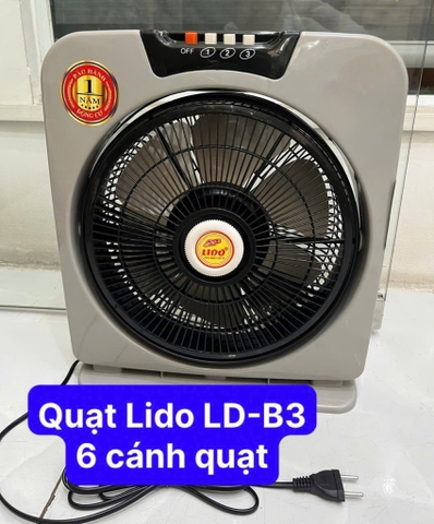 Quạt bàn vuông LD-B3 [BH: 1 Tháng]