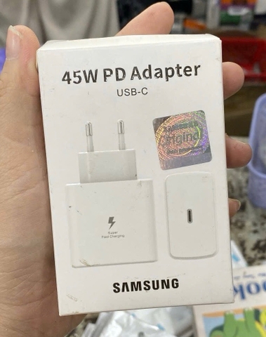 Cóc sạc nhanh 45w zin máy Samsung PD Adapter (1 cổng type-c) full box [BH 6 tháng]