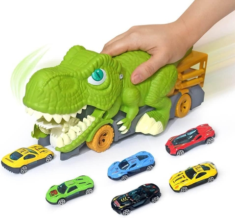 Đồ chơi khủng long bạo chúa nuốt ô tô cho bé [BH: NONE] / pktn sale