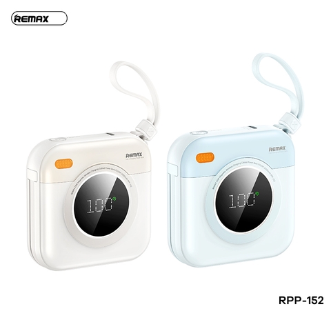 Pin sạc dự phòng không dây magnetic REMAX RPP-152 10.000mAh QC3.0 15W + PD 20W chính hãng kèm cáp iPhone và Type C [BH 1 Năm]