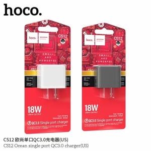 Cóc sạc nhanh Hoco CS12 18W Q.C 3.0 chính hãng [BH 1 NĂM]