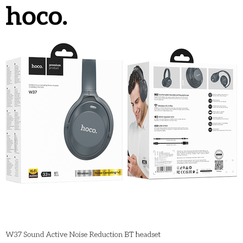Tai nghe không dây chụp đầu bluetooth Hoco W37 [BH 1 NĂM]