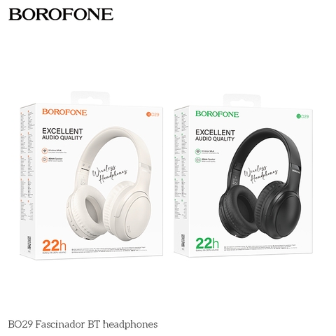 Tai nghe bluetooth chụp tai BOROFONE BO29 headphone chính hãng [BH: 1 NĂM]