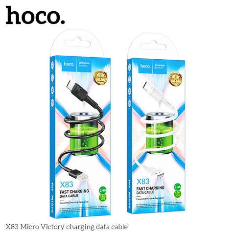 Cáp sạc nhanh HOCO X83 1m Micro 2.4A Chính Hãng [BH 1 NĂM]