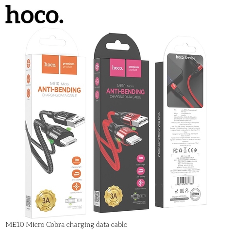 Cáp Sạc Báo Đèn ME10 Micro 1M chính hãng [BH 1 NĂM]