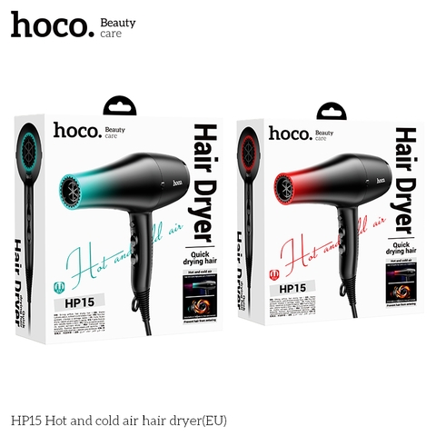 Máy sấy tóc không khí nóng và lạnh HOCO HP15 (EU) chính hãng [ BH 1 NĂM]