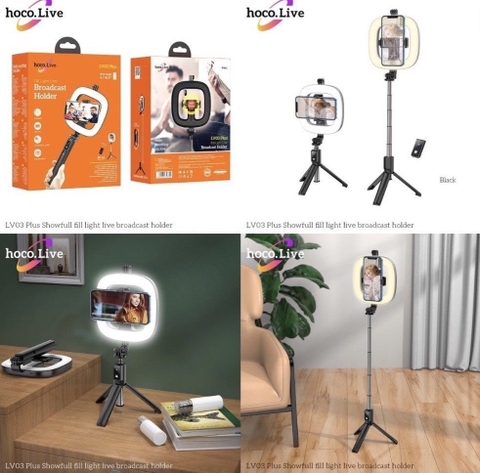 LV03 Plus Giá đỡ phát sóng trực tiếp lấp đầy ánh sáng đầy đủ- pin remote (nếu có) bao TEST không bảo hành [BH: TEST]