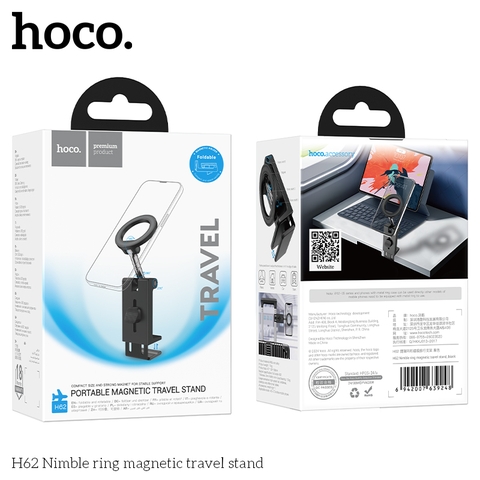 Giá đỡ điện thoại HOCO H62 kẹp bàn từ tính nam châm dạng vòng Nimble chính hãng [BH: 1 NĂM]