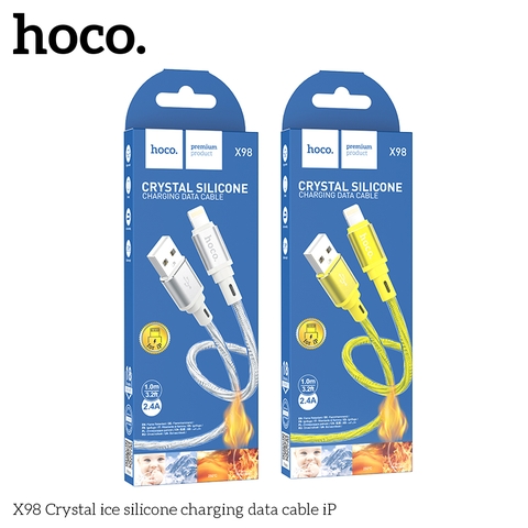Cáp sạc nhanh HOCO X98 usb ra iPhone Lightning truyền dữ liệu silicone chính hãng [ BH 1 NĂM]