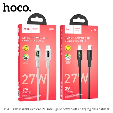 Cáp Sạc Nhanh 27W HOCO U120 cho Iphone Type C ra iPhone Lightning (c-l) Chính Hãng [BH 1 NĂM]
