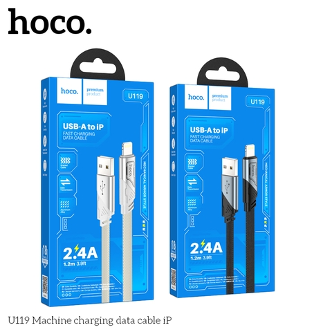 Cáp sạc nhanh HOCO U119 usb ra iphone Lightning 2.4A chính hãng [BH 1 NĂM]
