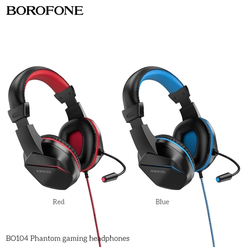 Tai nghe có dây 3.5 chụp tai Gaming BOROFONE BO104 jack 3.5 dài 1m2 kèm mic headphone chính hãng [BH: 1 NĂM]