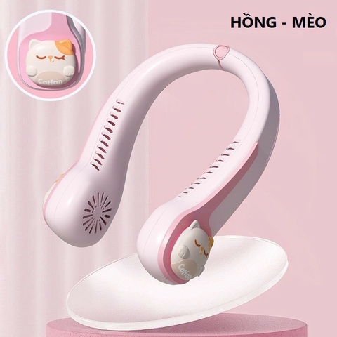 Quạt đeo cổ KY TY mẫu mới 2025 siêu mạnh xếp gọn siêu tiện lợi [BH 1 Tuần]