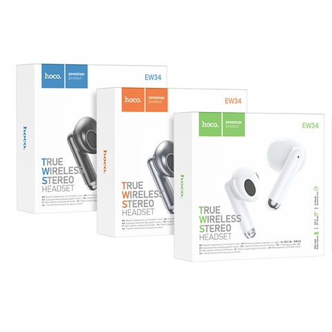 Tai nghe bluetooth HOCO EW34 True wirless V5.3 kiểu dáng airpods pro3 chính hãng [BH 1 năm]
