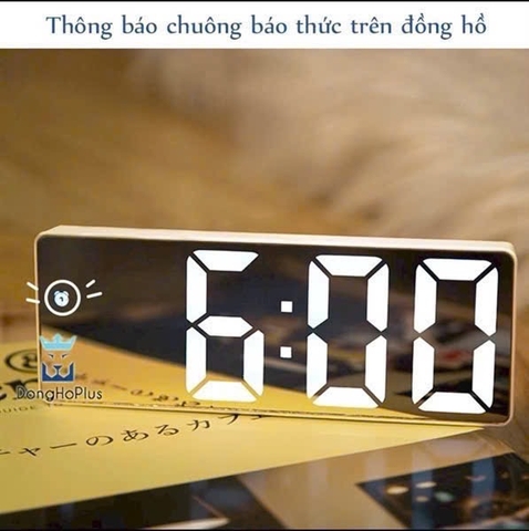 Đồng hồ Led 3D treo tưởng, để bàn sang trọng