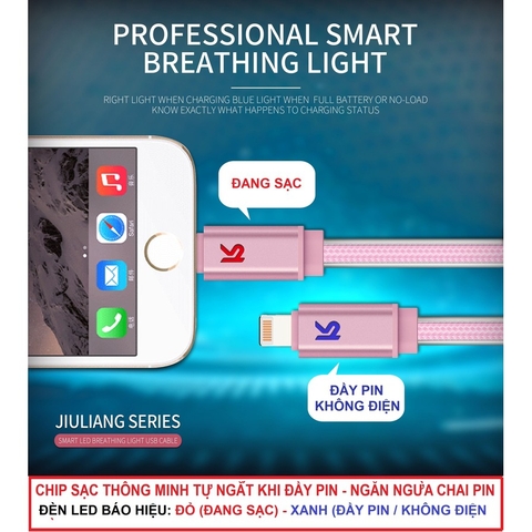 Cáp sạc nhanh samsung 2m KAKU KSC-090 tự ngắt chui micro có led chính hãng [BH 6 tháng] / pktn sale