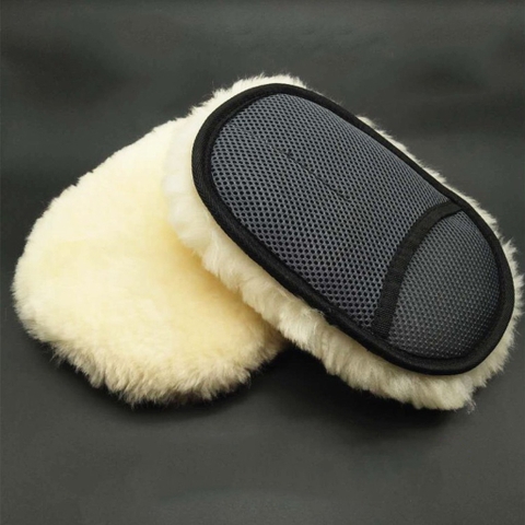 Găng tay lông cừu vệ sinh xe hơi đa năng