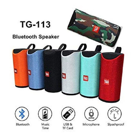 Loa bluetooth T&G TG-113 mẫu loa dài cầm tay có móc treo siêu tiện lợi [BH 1 năm]