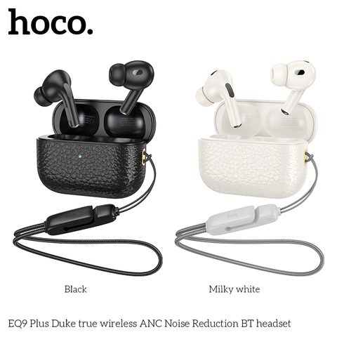 Tai nghe bluetooth V5.3 Hoco EQ9 Plus ANC kiểu dáng airpods Pro, Doc sạc vân sần chính hãng [BH: 1 NĂM]