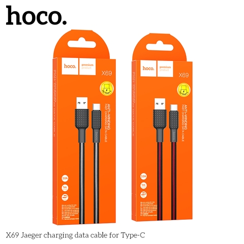 CÁP SẠC NHANH HOCO X69 USB TYPE-C 1M 2.4A CHÍNH HÃNG [BH: 1 NĂM]