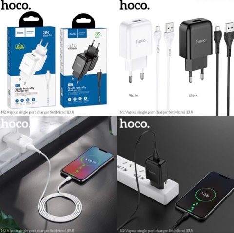 Bộ sạc nhanh micro HOCO N2 2.1A (usb ra samsung) chính hãng [BH 1 năm]