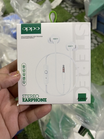 Tai nghe có dây 3.5 OPPO S-2022 zin stereo earphone full box [BH 3 tháng] / pktn sale