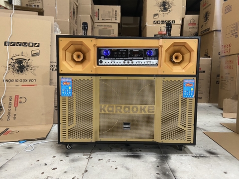 Loa kéo điện SoundBox SB-1600 2 bass 40 main liền vang 16 sò bluetooth kèm 2 micro không dây hát karaoke [BH 1 năm]