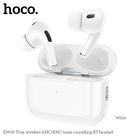 Tai nghe bluetooth HOCO EW69 True Wireless V5.4 30mAh/300mAh giảm tiếng ồn ANC+ENC kiểu dáng AIRPODS chính hãng [BH: 1 NĂM]