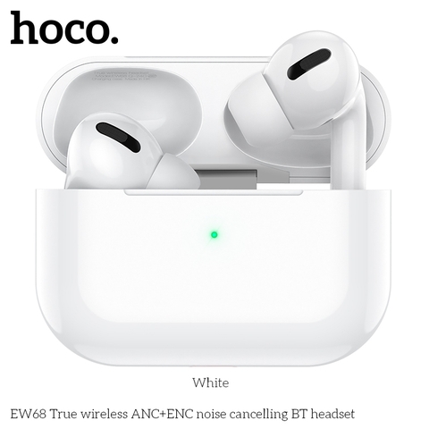 Tai nghe bluetooth HOCO EW68 True Wireless V5.4 30mAh/300mAh giảm tiếng ồn ANC+ENC kiểu dáng AIRPODS chính hãng [BH: 1 NĂM]