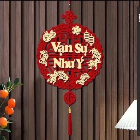Vòng trang trí Tết, decor VẠN SỰ NHƯ Ý [BH: NONE]