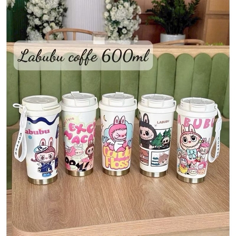 Ly giữ nhiệt họa tiết Labubu siêu cưng có quai treo 600ml- MẪU NGẪU NHIÊN [BH: NONE]