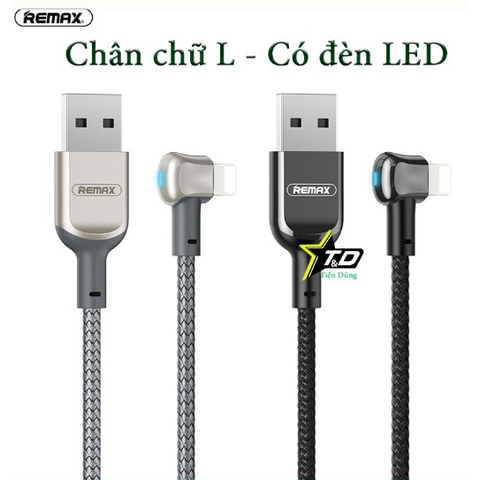 Cáp sạc nhanh 2.4A cho Iphone REMAX RC-024i usb ra iphone lightning có led chính hãng [BH 1 Năm]