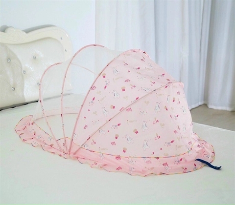 Mùng chụp gấp gọn 110 x 60 x 50 cm chống muỗi và côn trùng cho bé [BH: None]