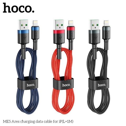 Cáp sạc nhanh 3A lightning HOCO ME5 usb ra iphone 1m dây dù chính hãng [BH 1 năm]