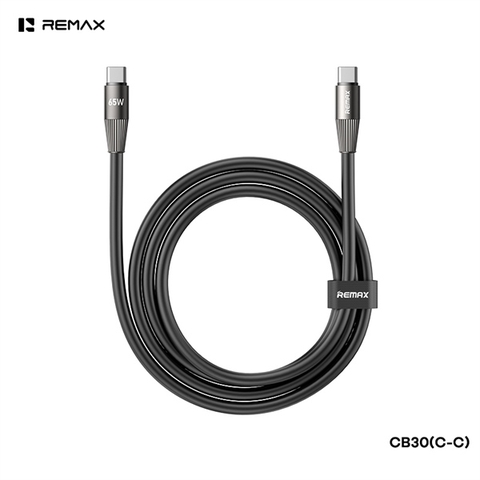 Cáp sạc nhanh 65W REMAX CB30 [C-C] Cáp Type C ra Type C 65W dài 1m2 chính hãng