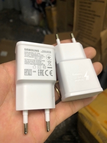 Cóc sạc nhanh QC3.0 Samsung S6 / S8 / S9 / S10 {zin nhà máy} 2A G9 / EWE đóng bịch 1 cổng usb logo sấm sét khắc chìm đóng bịch [BH 6 tháng]