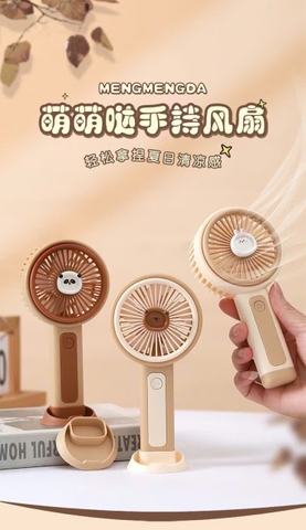 Quạt cầm tay mini ZB152B mẫu hình thú cho trẻ siêu dễ thương [BH 1 Tuần]