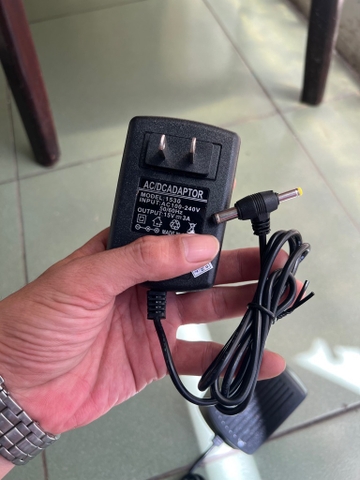 Cục sạc loa kéo 15v 3A loại jack đôi [BH: 1 tuần]