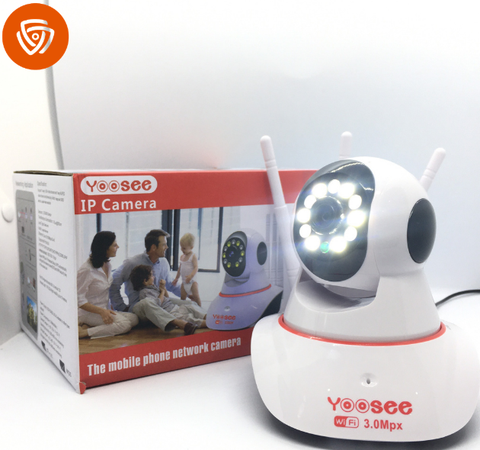 Camera IP wifi Yoosee 3 râu hộp đỏ 6.0Mbx BAN ĐÊM CÓ MÀU [BH 6 THÁNG]