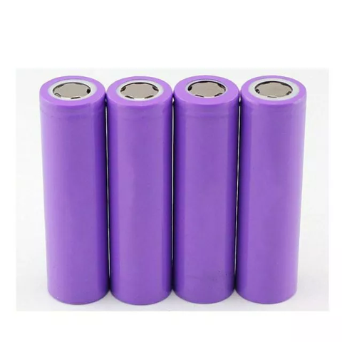 Pin quạt sạc 3v7 tím 2 ĐẦU BẰNG [BH 1 Tuần]