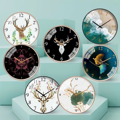 Đồng hồ treo tường họa tiết nhiều hình thú nhỏ siêu cưng thích hợp trang trí decor phòng [BH: 1 TUẦN]