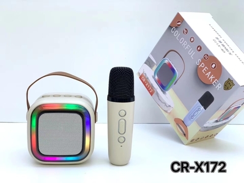 Loa karaoke mini X172 tặng kèm 1 micro không dây (kiểu dáng K12) [BH: 3 THÁNG]