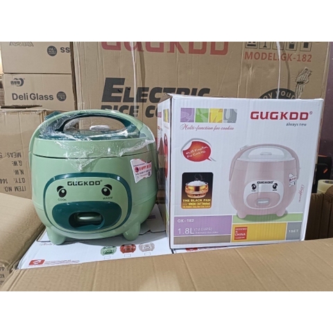 Nồi cơm điện 1.8L GugKoo mặt gấu [BH: 1 Tháng]